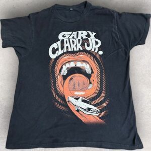 Gary‎ Clark Jr. Car Mouth Black Short-Sleeve T-Shirt Fits Size Large